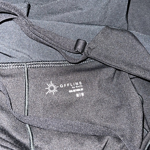 Offline by aerie black tiered one piece bodysuit dress size medium - Picture 5 of 8